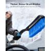 imageAstroAI 2 Pack 27quot Snow Brush and Ice Scrapers for Car Windshield Detachable Snow Scrapers with Ergonomic Foam Grip for Cars Trucks SUVs Heavy Duty ABS PVC Brush RedBlue