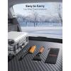 imageAstroAI 2 Pack 27quot Snow Brush and Ice Scrapers for Car Windshield Detachable Snow Scrapers with Ergonomic Foam Grip for Cars Trucks SUVs Heavy Duty ABS PVC Brush RedOrange