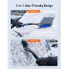 imageAstroAI 2 Pack 27quot Snow Brush and Ice Scrapers for Car Windshield Detachable Snow Scrapers with Ergonomic Foam Grip for Cars Trucks SUVs Heavy Duty ABS PVC Brush RedBlue