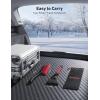 imageAstroAI 2 Pack 27quot Snow Brush and Ice Scrapers for Car Windshield Detachable Snow Scrapers with Ergonomic Foam Grip for Cars Trucks SUVs Heavy Duty ABS PVC Brush RedRed