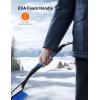 imageAstroAI 2 Pack 27quot Snow Brush and Ice Scrapers for Car Windshield Detachable Snow Scrapers with Ergonomic Foam Grip for Cars Trucks SUVs Heavy Duty ABS PVC Brush RedBlue