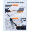 imageAstroAI 2 Pack 27quot Snow Brush and Ice Scrapers for Car Windshield Detachable Snow Scrapers with Ergonomic Foam Grip for Cars Trucks SUVs Heavy Duty ABS PVC Brush RedOrange