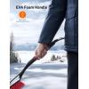 imageAstroAI 2 Pack 27quot Snow Brush and Ice Scrapers for Car Windshield Detachable Snow Scrapers with Ergonomic Foam Grip for Cars Trucks SUVs Heavy Duty ABS PVC Brush RedRed