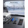 imageAstroAI 2 Pack 27quot Snow Brush and Ice Scrapers for Car Windshield Detachable Snow Scrapers with Ergonomic Foam Grip for Cars Trucks SUVs Heavy Duty ABS PVC Brush RedBlue