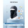 imageAstroAI 2 Pack Balaclava Ski Mask Winter Fleece Thermal Face Mask Cover for Men Women Warmer Windproof Breathable Cold Weather Gear for Skiing Outdoor Work Riding Motorcycle ampamp Snowboarding Gray