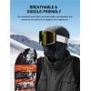 imageAstroAI 2 Pack Balaclava Ski Mask Winter Fleece Thermal Face Mask Cover for Men Women Warmer Windproof Breathable Cold Weather Gear for Skiing Outdoor Work Riding Motorcycle ampamp Snowboarding Gray