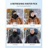 imageAstroAI 2 Pack Balaclava Ski Mask Winter Fleece Thermal Face Mask Cover for Men Women Warmer Windproof Breathable Cold Weather Gear for Skiing Outdoor Work Riding Motorcycle ampamp Snowboarding Black