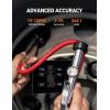 imageAstroAI 256 HeavyDuty Tire Pressure Gauge with Inflator Dual Head Chuck ANSI B401 Accurate Tire Inflator with Pressure Gauge 10120PSI Compatible with 14quot NPT Air Compressor