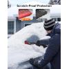 imageAstroAI 27quot Snow Brush and Ice Scrapers for Car Windshield Detachable Snow Scrapers with Ergonomic Foam Grip for Cars Trucks SUVs Heavy Duty ABS PVC Brush OrangeRed