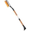 imageAstroAI 27quot Snow Brush and Ice Scrapers for Car Windshield Detachable Snow Scrapers with Ergonomic Foam Grip for Cars Trucks SUVs Heavy Duty ABS PVC Brush OrangeOrange