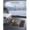 imageAstroAI 27quot Snow Brush and Ice Scrapers for Car Windshield Detachable Snow Scrapers with Ergonomic Foam Grip for Cars Trucks SUVs Heavy Duty ABS PVC Brush OrangeOrange