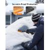 imageAstroAI 27quot Snow Brush and Ice Scrapers for Car Windshield Detachable Snow Scrapers with Ergonomic Foam Grip for Cars Trucks SUVs Heavy Duty ABS PVC Brush OrangeOrange