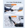 imageAstroAI 27quot Snow Brush and Ice Scrapers for Car Windshield Detachable Snow Scrapers with Ergonomic Foam Grip for Cars Trucks SUVs Heavy Duty ABS PVC Brush OrangeOrange