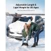 imageAstroAI 2quot 1 Ice Scraper ampamp Snow Shovel Kit 472quot Ice Scrapers for Car Windshield and 360 Pivoting Snow Brush Extendable Snow Shovel with Foam Grip for Car Trucks SUVs VehiclesOrangeOrange