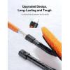 imageAstroAI 2quot 1 Ice Scraper ampamp Snow Shovel Kit 472quot Ice Scrapers for Car Windshield and 360 Pivoting Snow Brush Extendable Snow Shovel with Foam Grip for Car Trucks SUVs VehiclesOrangeOrange