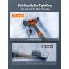 imageAstroAI 384quot Folding Snow Shovel for Car Extendable Snow Shovel with Thickened Aluminum Handle and Reinforced Iron Hinge Portable and Multifunctional for Cars Snowmobiles Camping and Mud GreyGray