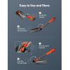 imageAstroAI 384quot Folding Snow Shovel for Car Extendable Snow Shovel with Thickened Aluminum Handle and Reinforced Iron Hinge Portable and Multifunctional for Cars Snowmobiles Camping and Mud GreyGray