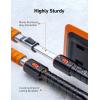 imageAstroAI 472 Inch 2in1 Snow Brush for Car Snow Broom and Detachable Ice Scraper with NonAbrasive Silicone Head for Cars Trucks SUVsOrangeBlackOrangeblack