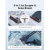 imageAstroAI 472 Inch 2in1 Snow Scraper for car Snow Broom and Detachable Ice Scraper with NonAbrasive Silicone Head for Cars Trucks SUVs