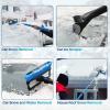imageAstroAI 624quot Ice Scrapers for Car Windshield 3 in 1 Sturdy Snow Brush with Squeegee 10 Adjustable Length Settings Extendable Aluminum Handle 180 Pivoting Snow Brush for Car Truck SUVBlueblue