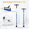 imageAstroAI 624quot Ice Scrapers for Car Windshield 3 in 1 Sturdy Snow Brush with Squeegee 10 Adjustable Length Settings Extendable Aluminum Handle 180 Pivoting Snow Brush for Car Truck SUVBlueblue