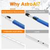 imageAstroAI 624quot Ice Scrapers for Car Windshield 3 in 1 Sturdy Snow Brush with Squeegee 10 Adjustable Length Settings Extendable Aluminum Handle 180 Pivoting Snow Brush for Car Truck SUVBlueblue