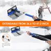 imageAstroAI 624quot Ice Scrapers for Car Windshield 3 in 1 Sturdy Snow Brush with Squeegee 10 Adjustable Length Settings Extendable Aluminum Handle 180 Pivoting Snow Brush for Car Truck SUVBlueblue
