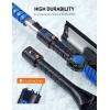 imageAstroAI 624quot Ice Scrapers for Car Windshield 3 in 1 Sturdy Snow Brush with Squeegee 10 Adjustable Length Settings Extendable Aluminum Handle 180 Pivoting Snow Brush for Car Truck SUVBlueblue