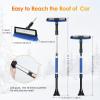 imageAstroAI 624quot Ice Scrapers for Car Windshield 3 in 1 Sturdy Snow Brush with Squeegee 10 Adjustable Length Settings Extendable Aluminum Handle 180 Pivoting Snow Brush for Car Truck SUVBlueblue