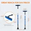 imageAstroAI 624quot Ice Scrapers for Car Windshield and Extendable Snow Brush with Foam Grip and 360 Pivoting Brush Head for Christmas Car Auto Truck SUVOrangeBlue