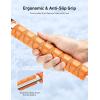imageAstroAI 624quot Ice Scrapers for Car Windshield and Extendable Snow Brush with Foam Grip and 360 Pivoting Brush Head for Christmas Car Auto Truck SUVOrangeOrange