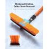 imageAstroAI 624quot Ice Scrapers for Car Windshield and Extendable Snow Brush with Foam Grip and 360 Pivoting Brush Head for Christmas Car Auto Truck SUVOrangeOrange