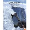 imageAstroAI 624quot Ice Scrapers for Car Windshield and Extendable Snow Brush with Foam Grip and 360 Pivoting Brush Head for Christmas Car Auto Truck SUVOrangeOrange