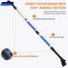 imageAstroAI 624quot Ice Scrapers for Car Windshield and Extendable Snow Brush with Foam Grip and 360 Pivoting Brush Head for Christmas Car Auto Truck SUVOrangeBlue