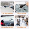 imageAstroAI 624quot Ice Scrapers for Car Windshield and Extendable Snow Brush with Foam Grip and 360 Pivoting Brush Head for Christmas Car Auto Truck SUVOrangeBlue
