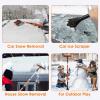 imageAstroAI 624quot Ice Scrapers for Car Windshield and Extendable Snow Brush with Foam Grip and 360 Pivoting Brush Head for Christmas Car Auto Truck SUVOrangeOrange