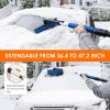 imageAstroAI 624quot Ice Scrapers for Car Windshield and Extendable Snow Brush with Foam Grip and 360 Pivoting Brush Head for Christmas Car Auto Truck SUVOrangeBlue