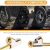 imageAstroAI Air Chuck 14quot FNPT Heavy Duty Dual Head Brass Tire Chuck Compatible with Inflator Air Pump Compressor Accessories for Truck Bus Car Motorcycle Leak Free