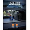 imageAstroAI Air Compressor Tire Inflator Portable Air Pump for Car Tires 12V DC Integrated Metal Structure Tire Pump 160PSI with LED Light for Cars Bicycles Motorcycles and Other InflatablesYellowBlue
