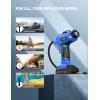 imageAstroAI C2 Cordless Tire Inflator Air Compressor 20V Rechargeable Battery Powered 160PSI Portable Handheld Air Pump with 12V Car Power Adapter Digital Pressure Gauge for Cars Motorcycles BlueBlue