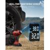 imageAstroAI C2 Cordless Tire Inflator Air Compressor 20V Rechargeable Battery Powered 160PSI Portable Handheld Air Pump with 12V Car Power Adapter Digital Pressure Gauge for Cars Motorcycles BlueRed