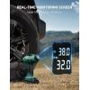 imageAstroAI C2 Cordless Tire Inflator Air Compressor 20V Rechargeable Battery Powered 160PSI Portable Handheld Air Pump with 12V Car Power Adapter Digital Pressure Gauge for Cars Motorcycles BlueGreen