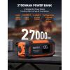 imageAstroAI Car Battery Jump Starter 6000A Peak 27000 mAh Portable Charger and Jumper Cables for All Gas120L Diesel Lithium Car Jump Starter Battery Pack Cables 100W Fast Charging