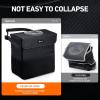 imageAstroAI Car Trash Can with Lid and Storage Pockets LeakProof Waterproof Car Garbage Can Large Opening Multipurpose Folding Trash Bin for Car