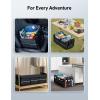 imageAstroAI Car Trunk Organizer Storage Large for SUV Truck Pickup Collapsible Trunk Organizer Portable Storage Box with Cooler Bag Foldable Cover Nylon Handles PU Bottom and PE Plate