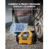 imageAstroAI Cordless Tire Inflator Portable Air Compressor for Car 160PSI with HD Screen 3 Power Sources ampamp Dual Powerful Motors Heavy Duty Air Pump InflationDeflation father day gifts