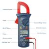 imageAstroAI Digital Clamp Meter 2000 Counts Multimeter Amp Meter with Auto Ranging Measures Voltage Tester AC Current Resistance Continuity Tests DiodesSmall