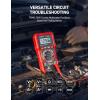 imageAstroAI Digital Multimeter Voltage Tester TRMS 2000 Counts Volt Meter Fast and Accurately Measures ACDC Voltage ampamp Current Resistance Diode Continuity and NCV DM200M