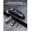 imageAstroAI Digital Tire Pressure Gauge with Replaceable AAA Battery 150 PSI 4 Settings Stocking Stuffers for Car Truck Bicycle Backlit LCD NonSlip Grip Car Accessories BrownGray