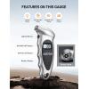 imageAstroAI Digital Tire Pressure Gauge with Replaceable AAA Battery 150 PSI 4 Settings Stocking Stuffers for Car Truck Bicycle Backlit LCD NonSlip Grip Car Accessories BrownSilver
